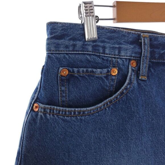 Re/Done 70s High Rise Short High Tide Slim Fit Rigid Denim Button Fly Size 29 - Picture 4 of 11